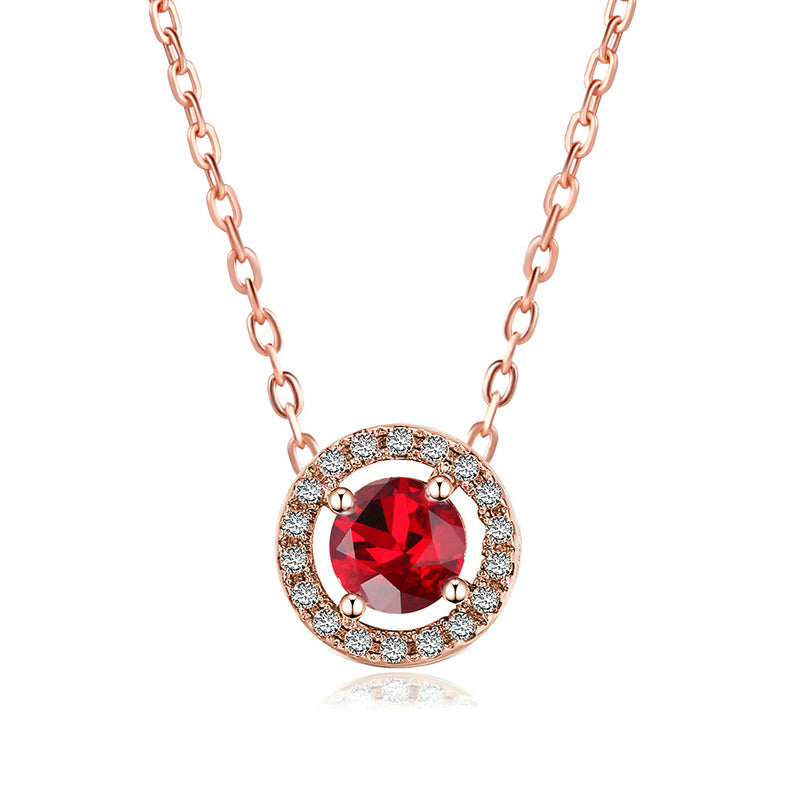 Red Halo Necklace