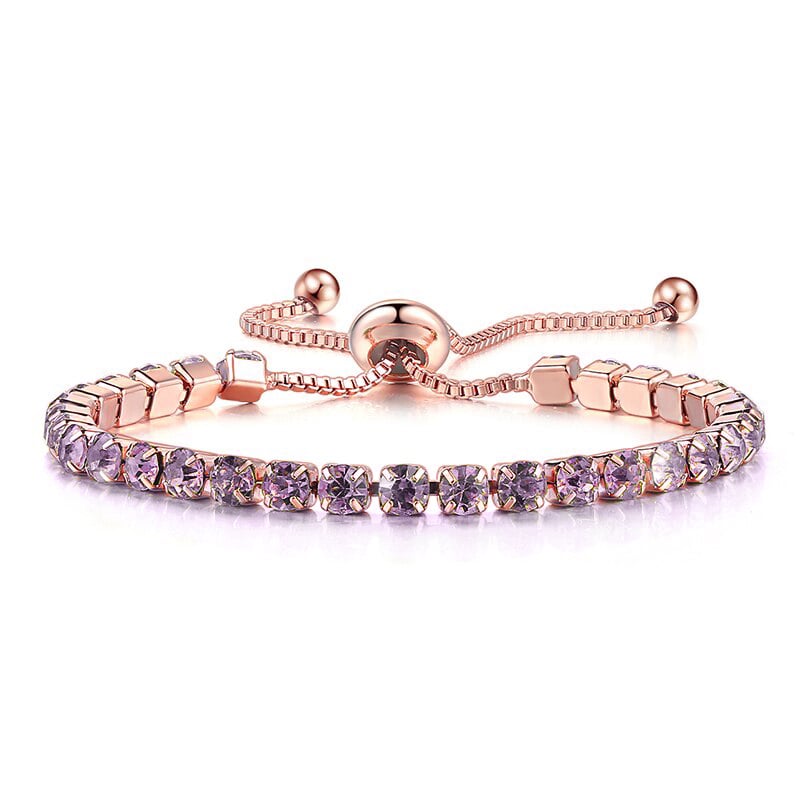 Alexandrite Purple Adjustable Bracelet