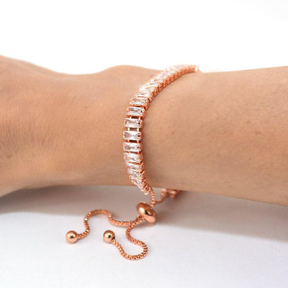 April Diamond Rose Gold Bracelet