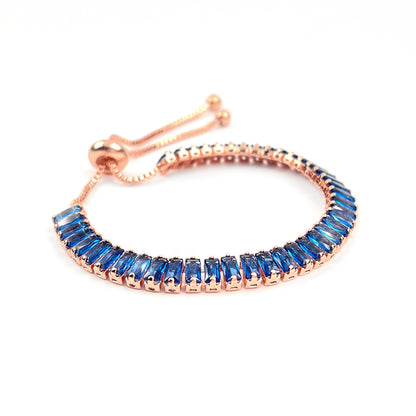 September Sapphire Rose Gold Bracelet
