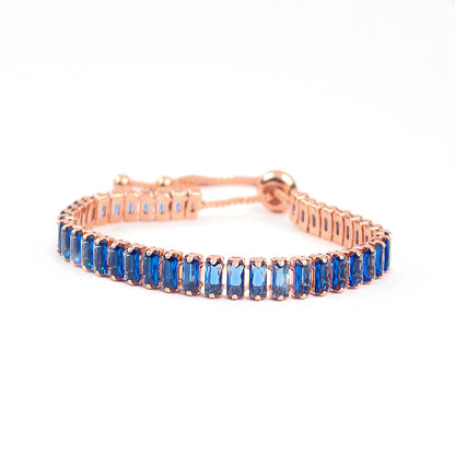 September Sapphire Rose Gold Bracelet