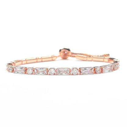 Rose Gold Mosaic Adjustable Bracelet