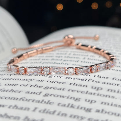 Rose Gold Mosaic Adjustable Bracelet