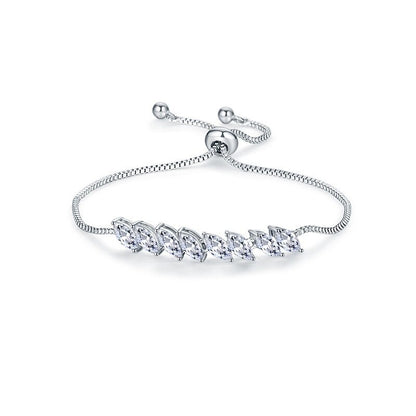 White Gold Marquis Bracelet