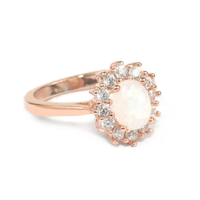 Rose Gold Opal Ring