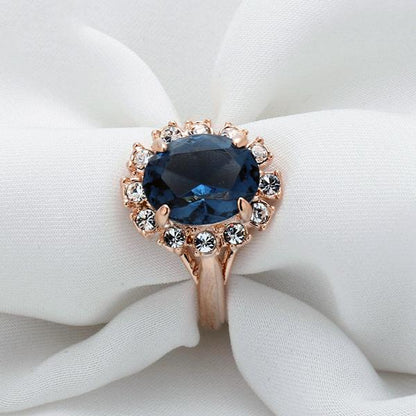 Blue Austrian Jewel Ring