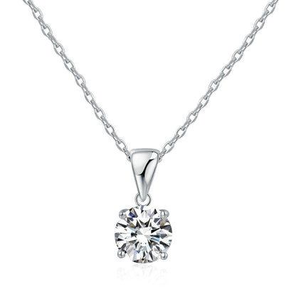 Classic Round Cut Pendant Necklace