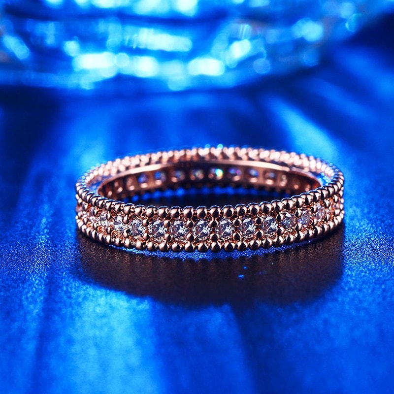 Rose Gold Bejewelled Ring