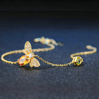 Bubble Bee Citrine Bracelet