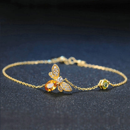 Bubble Bee Citrine Bracelet