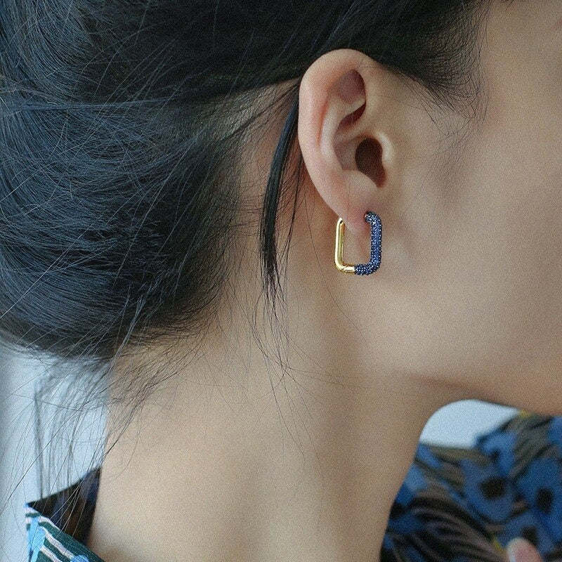 Gold Mosaic Earrings