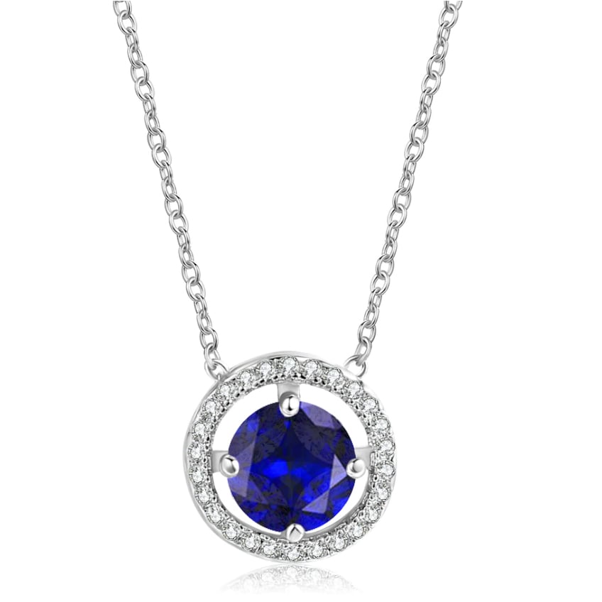 Blue Halo Necklace